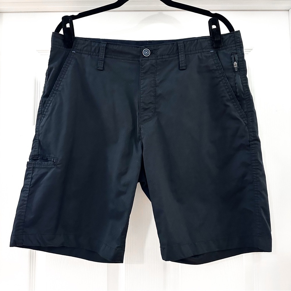 English Laundry Flat Front Tech Golf Shorts Black sz 34